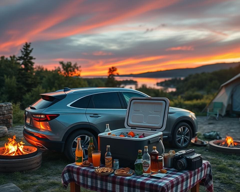 Autokühlbox im Einsatz auf Urlaubsreisen und Camping