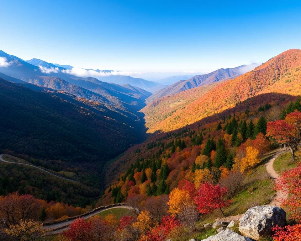 Berglandschaften im Great-Smoky-Mountains-Nationalpark