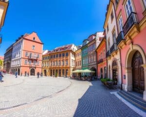 Historische Gassen in Bratislava, Slowakei