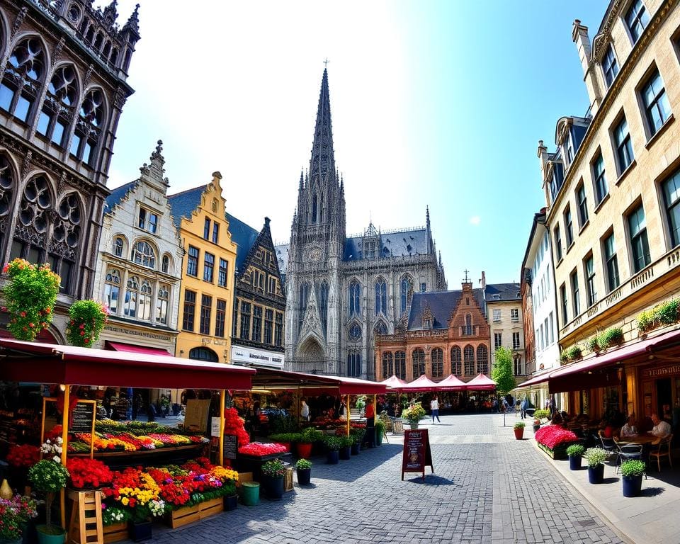 Historische Plätze in Antwerpen, Belgien