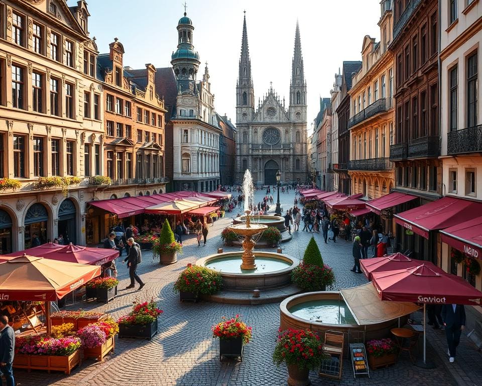 Historische Plätze in Antwerpen, Belgien