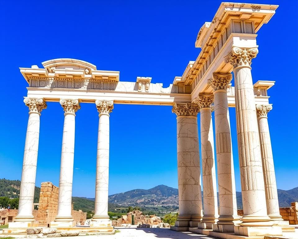 Historische Ruinen in Ephesos, Türkei