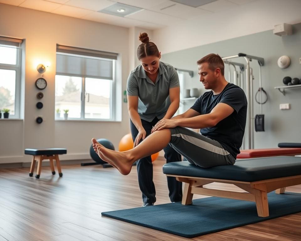 Physiotherapeut: Physiotherapie für die Genesung nach Sportverletzungen