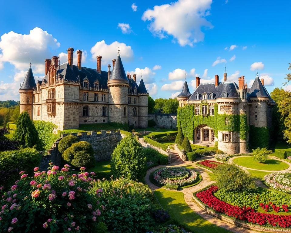 Renaissance-Schlösser in Loches, Frankreich