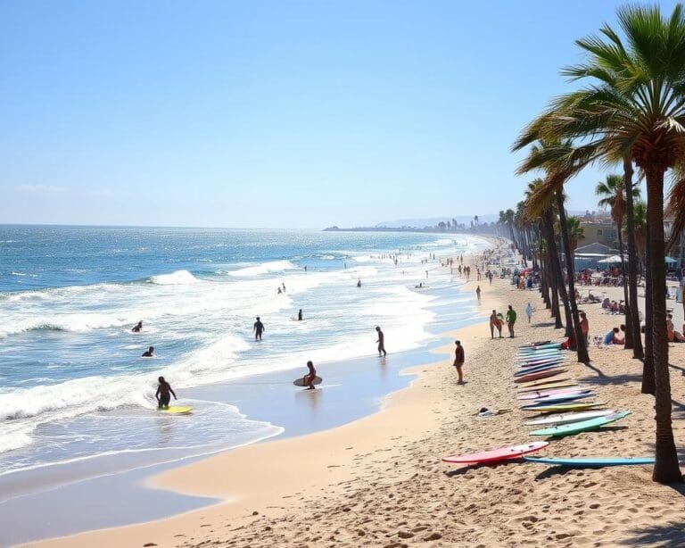 Surfen lernen in Huntington Beach, Kalifornien