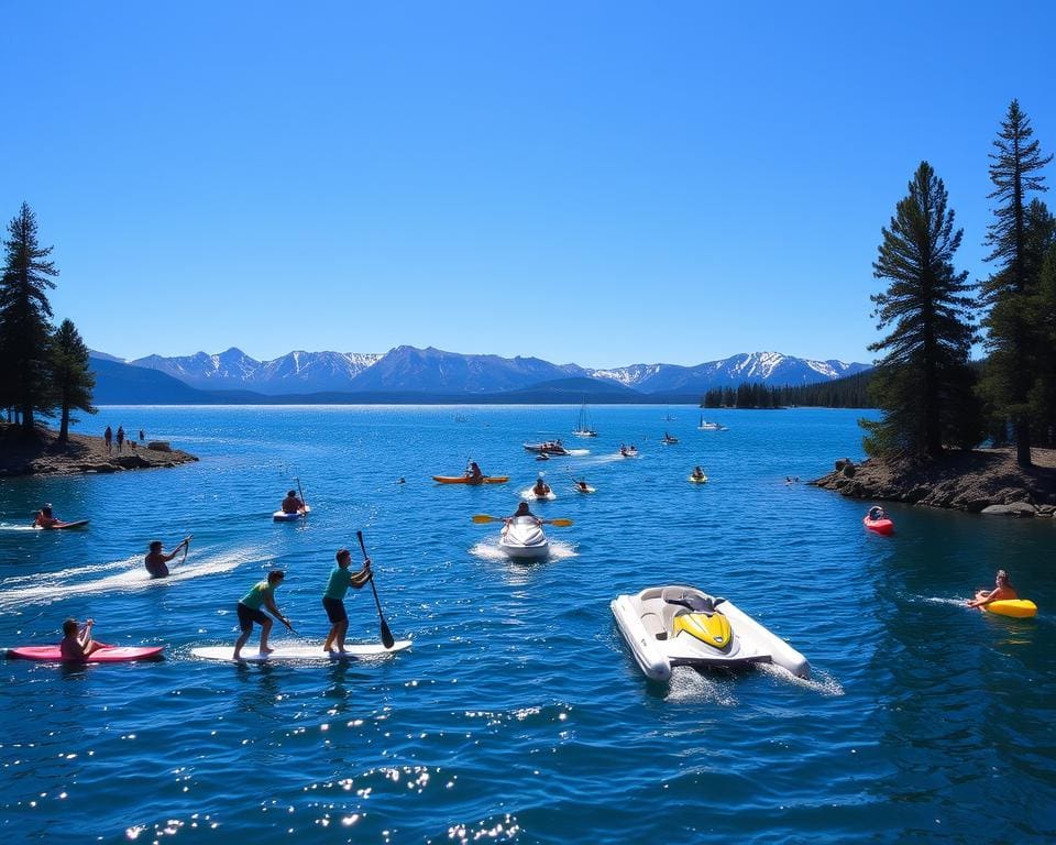 Wassersport am Lake Tahoe, Kalifornien