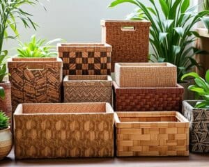 Aufbewahrungskisten aus recyceltem Material