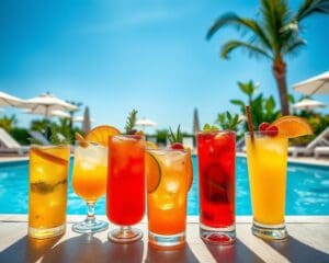 Die besten Drinks für heiße Tage am Pool