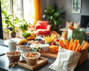 Tipps für gesunde Snacks im Büro und unterwegs