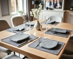 Tischsets aus Filz für stylische Esstische