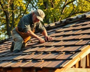 Was macht en Schindelmacher am Holzdach?