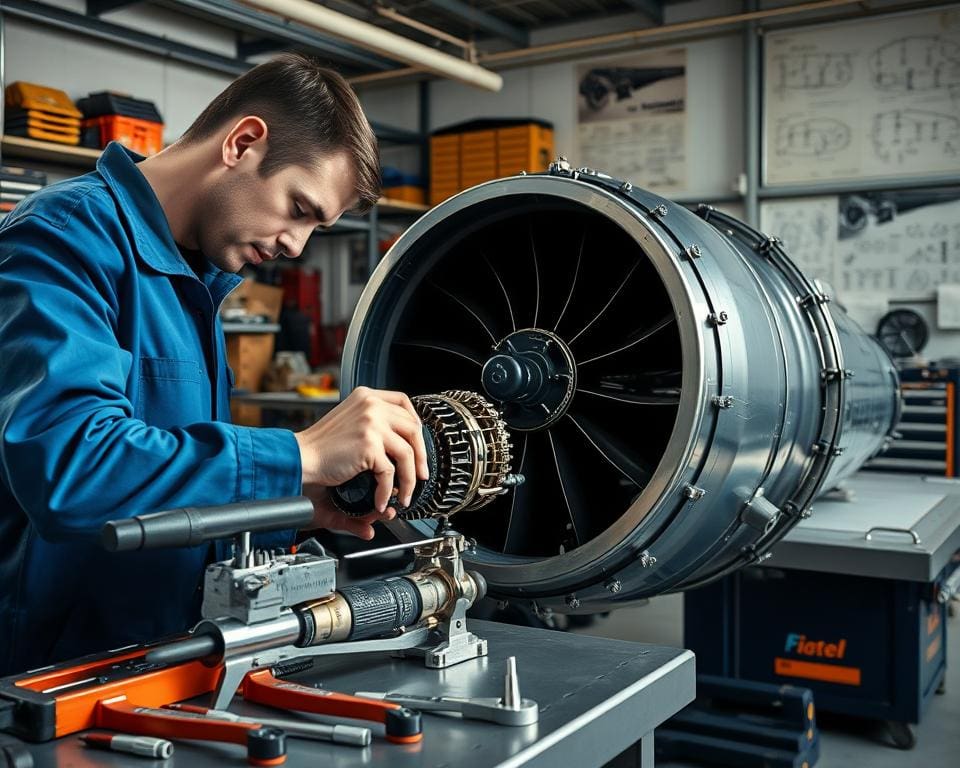 Flugzeugteile Prüfung
