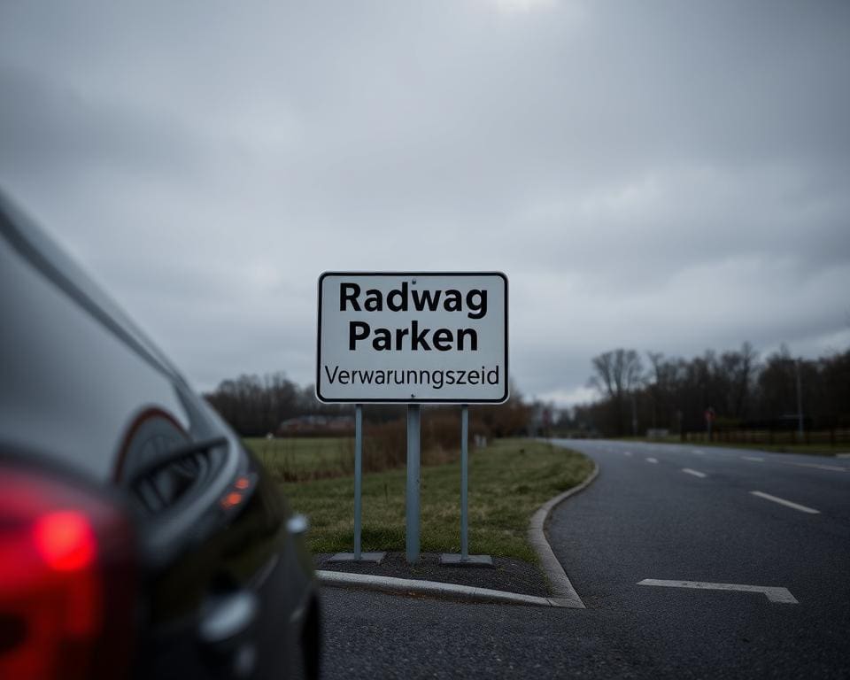 Radweg Parken Verwarnungsgeld