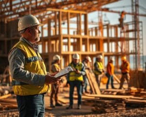 Wie arbeitet ein Bauleiter mit verschiedenen Gewerken?