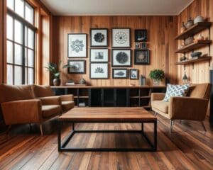 Wie kombinierst du Holz und Metall im Wohnraum?