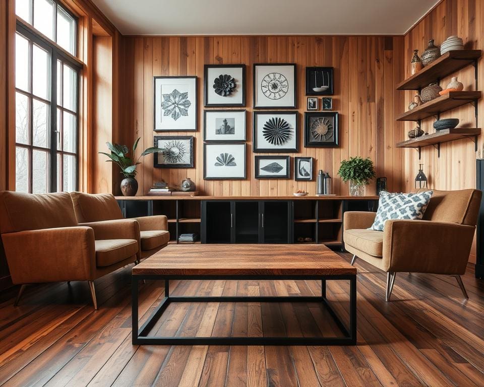 Wie kombinierst du Holz und Metall im Wohnraum?