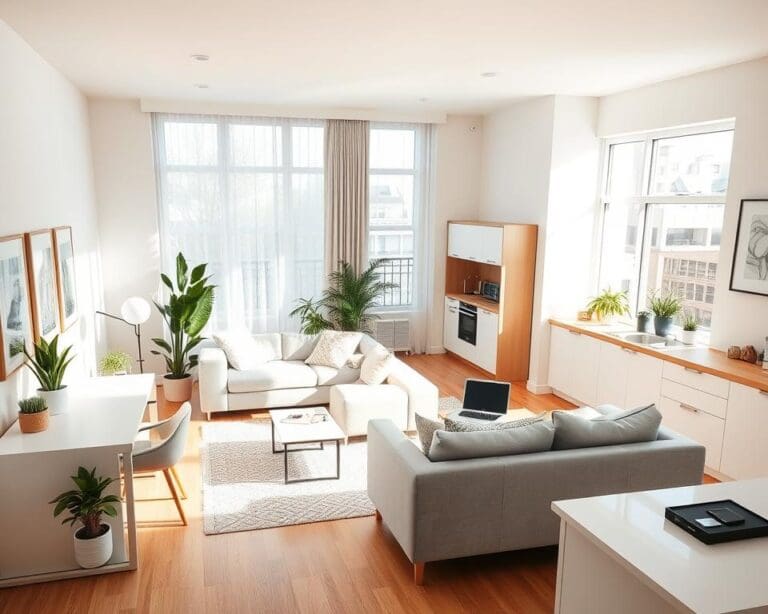 Wie richtet man eine helle Studentenwohnung ein?