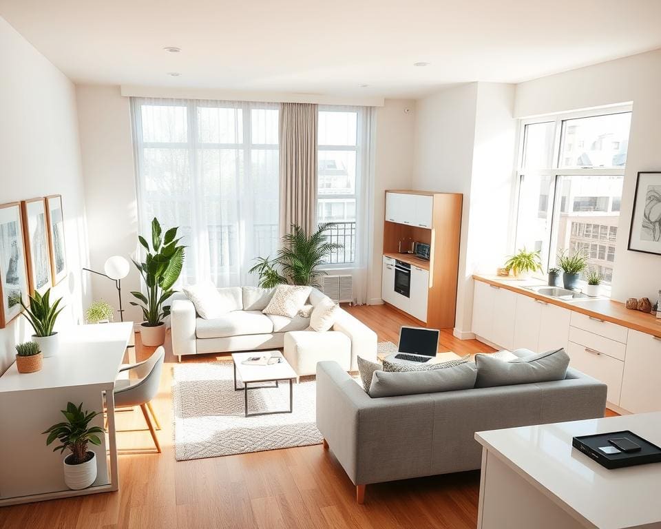 Wie richtet man eine helle Studentenwohnung ein?