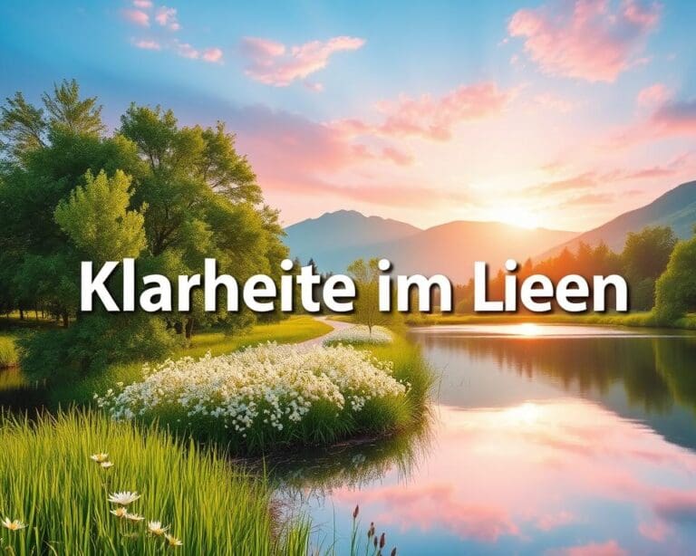 Was bringt Klarheit im Leben?