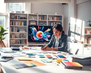 Wie arbeitet ein Designer an visuellen Konzepten?