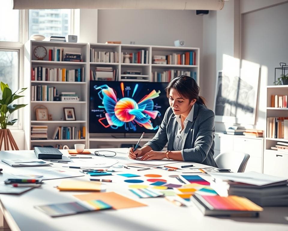 Wie arbeitet ein Designer an visuellen Konzepten?