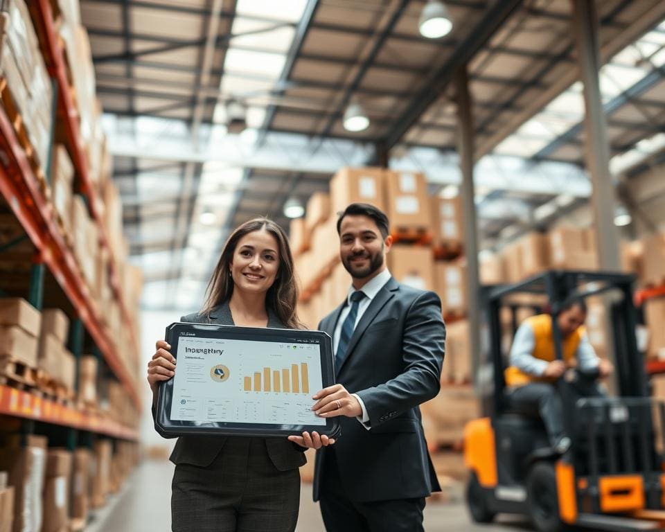 Wie unterstuetzt ein Lagerdienst Geschaeftskunden?