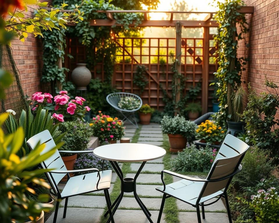 Welche Möbel passen zu kleinen Gärten?