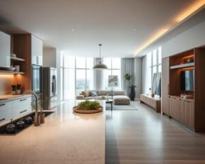 Wie gestaltet man eine offene Wohnküche modern?