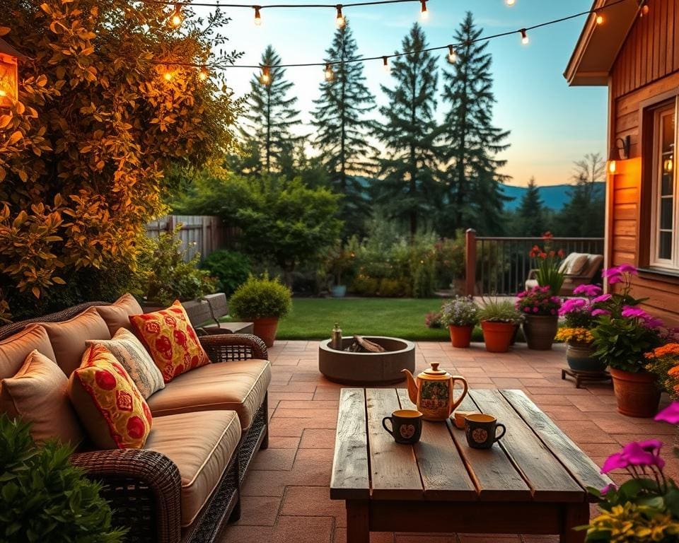 Wie schafft man Gemütlichkeit im Außenbereich?