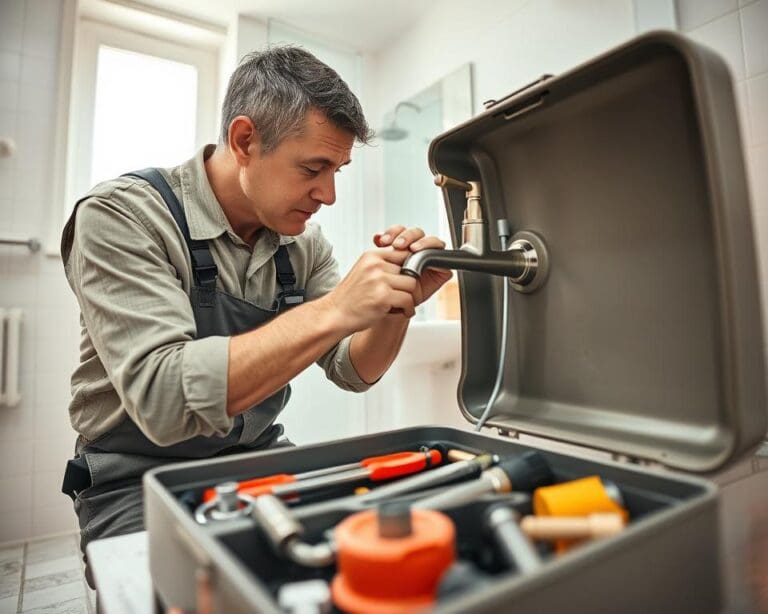 Sanitärinstallateur Arbeit